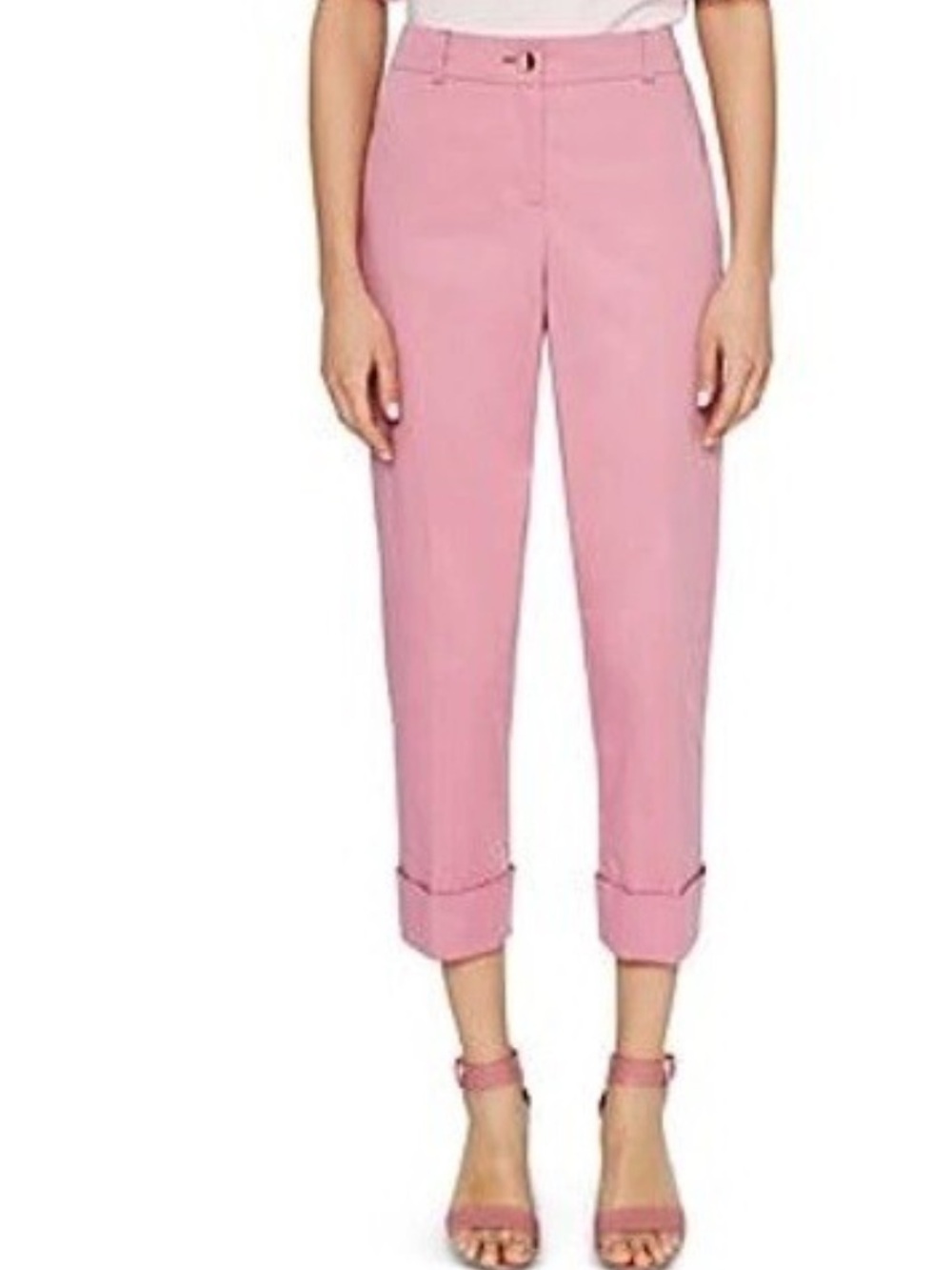 Ted Baker London Pink Cropped Chino Trousers